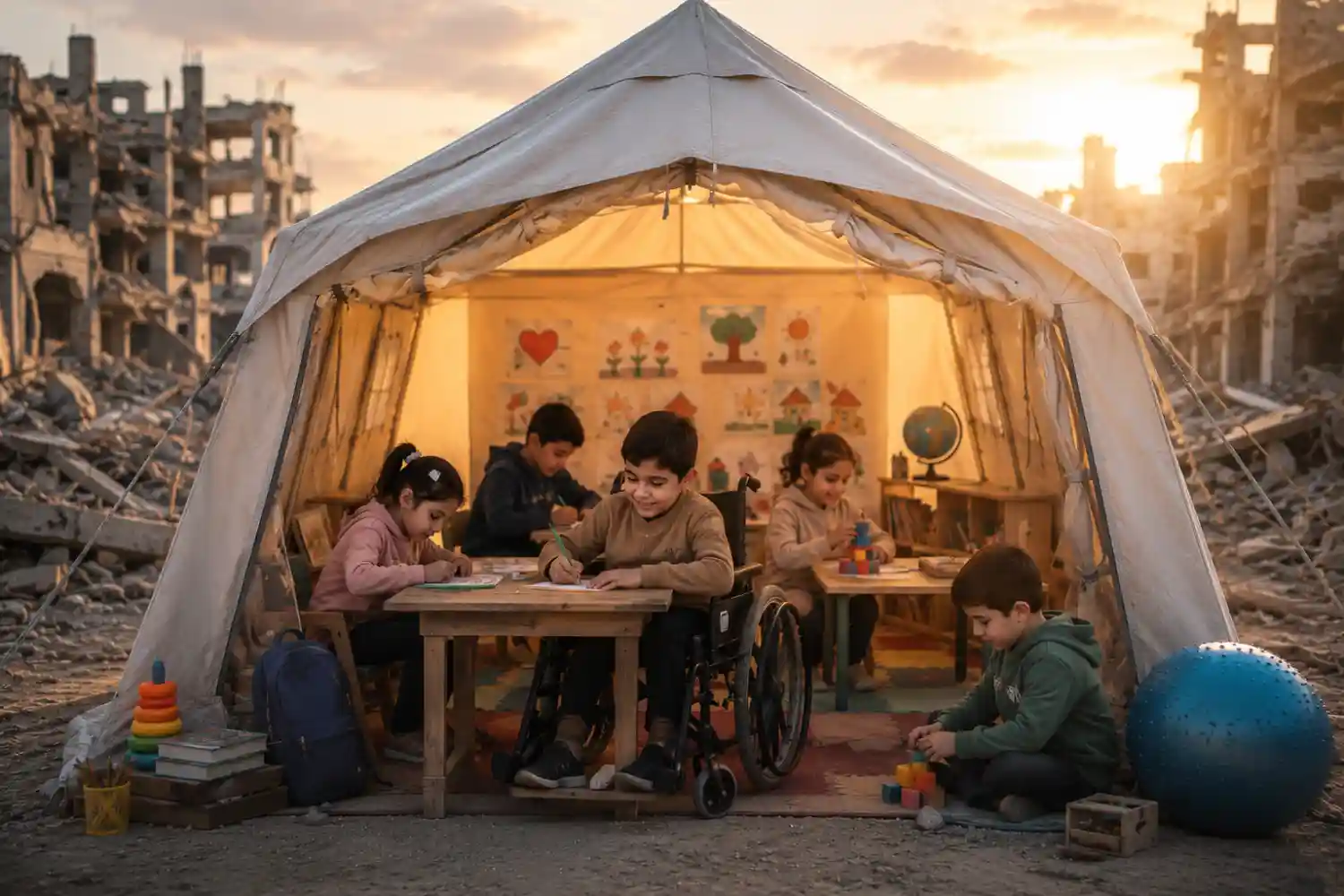 Safe Learning Tent